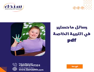 7 مجالات بحث في رسائل ماجستير التربية الخاصة PDF