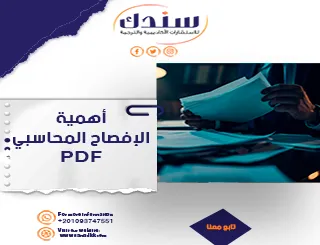 خطوات بسيطة للتعرف على أهمية الإفصاح المحاسبي PDF