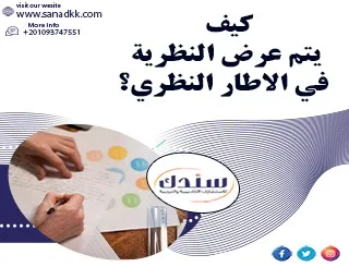 كيف يتم عرض النظرية في الإطار النظري؟