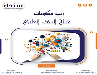 رتب مكونات خطة البحث العلمي خطوة بخطوة مع التطبيق العملي