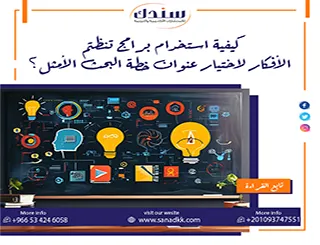 كيفية استخدام برامج تنظيم الأفكار لاختيار عنوان خطة البحث الأمثل؟ (دليل عملي)